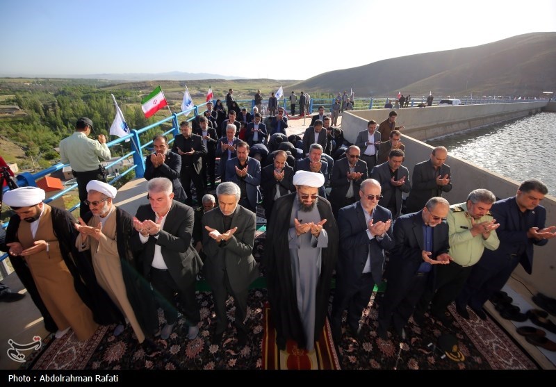  آئین شکرگزاری سرریز شدن سد اکباتان همدان
