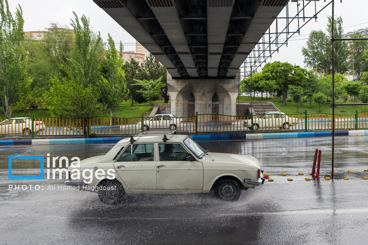 باران بهاری در تبریز