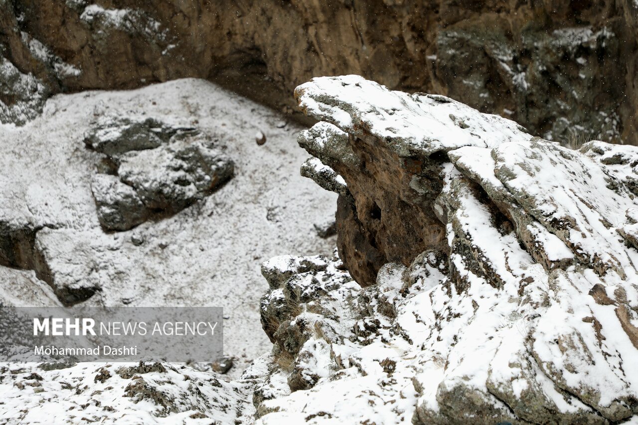 بارش برف بهاری در سرعین