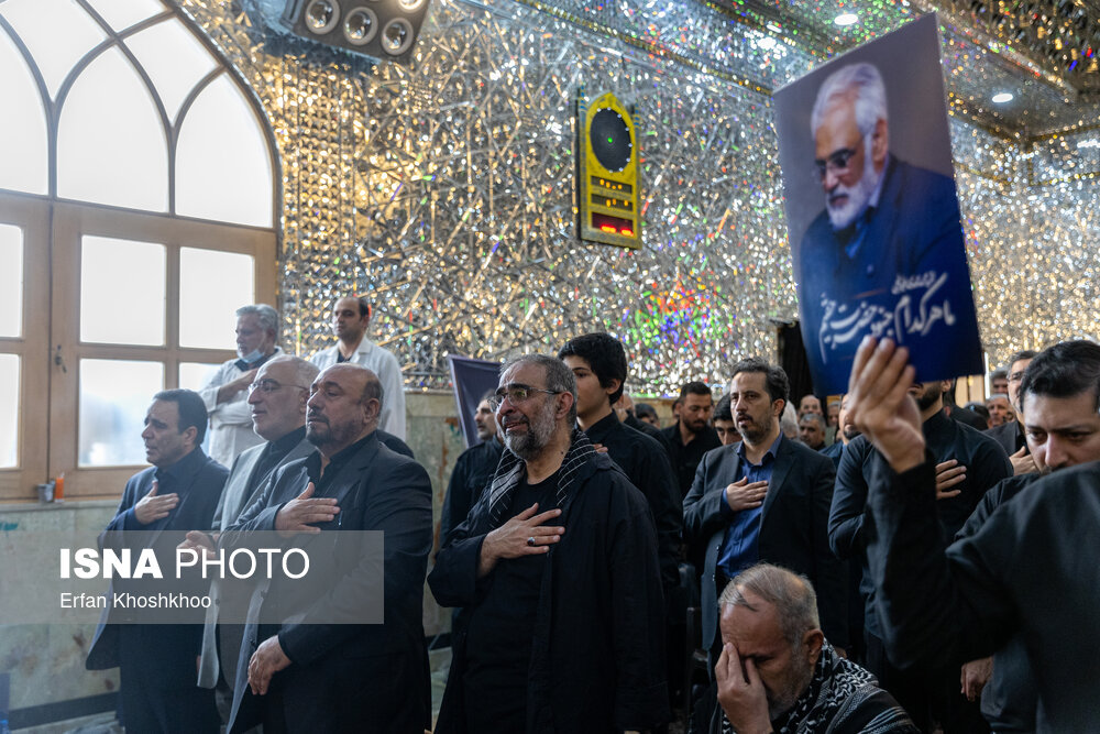 تدفین شهید طهرانچی و همسرش در حرم حضرت عبدالعظیم(ع)