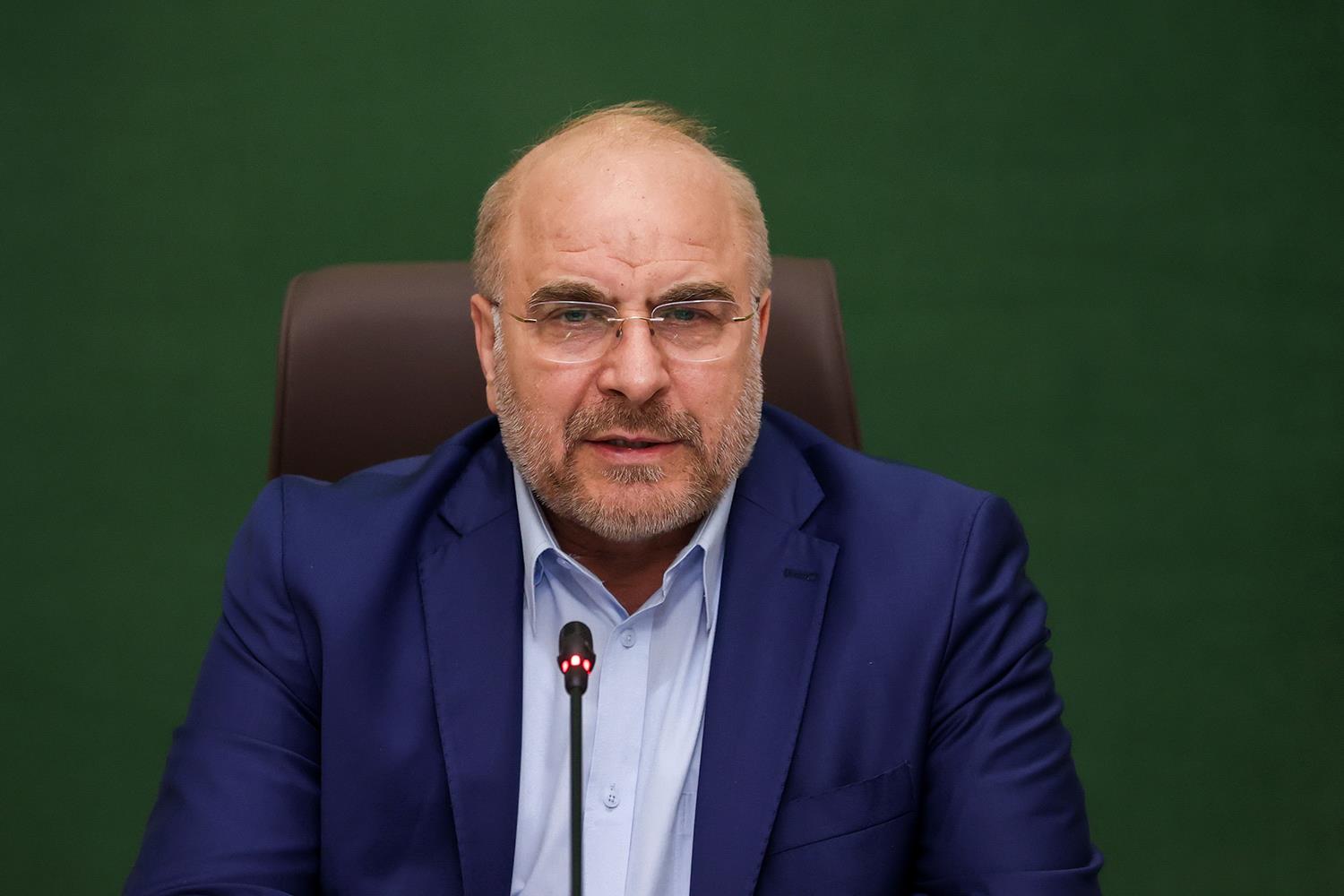 سخنرانی قالیباف در نشست فوق‌العاده رؤسای مجالس کشورهای اسلامی