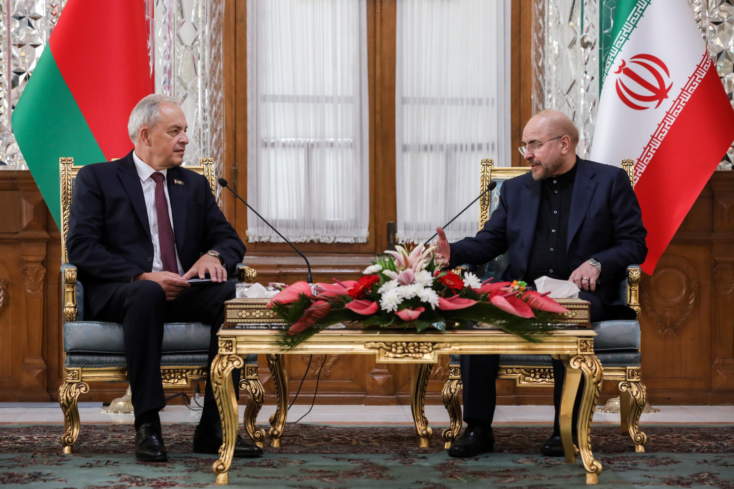 دیدار و گفت‌وگوی قالیباف و ایگور سرگینکو، رئیس مجلس ملی بلاروس