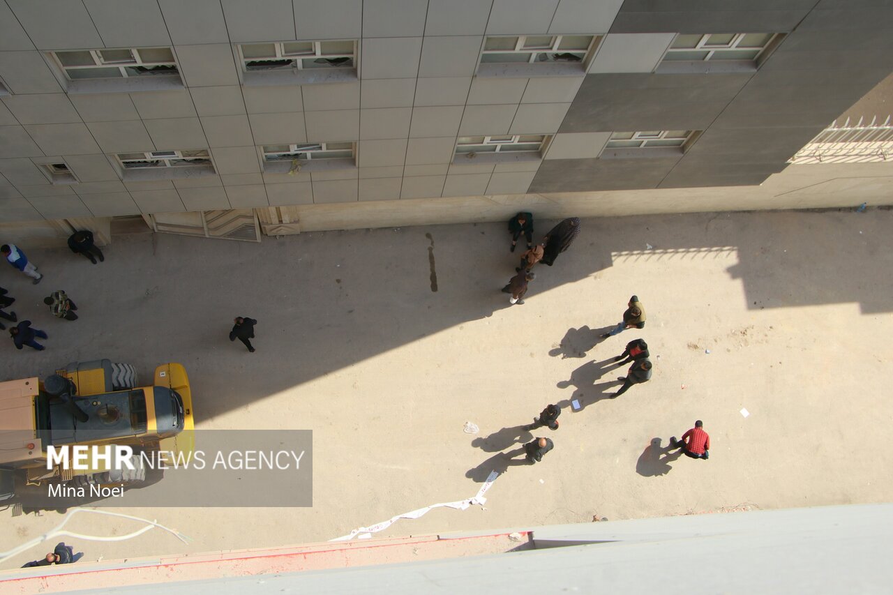 تصاویری از انفجار مهیب ساختمان در تبریز