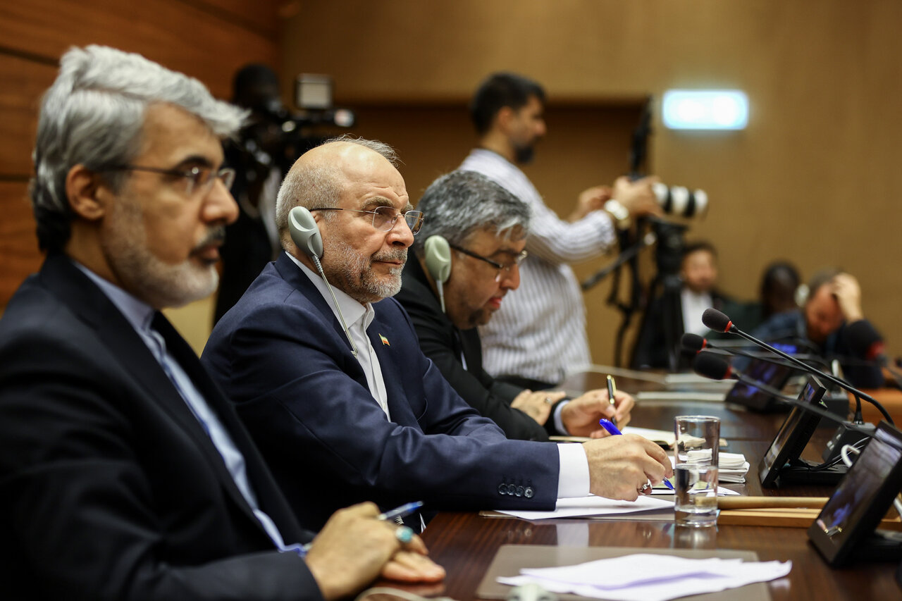 قالیباف در نشست پایبندی به حقوق بین‌الملل در ژنو