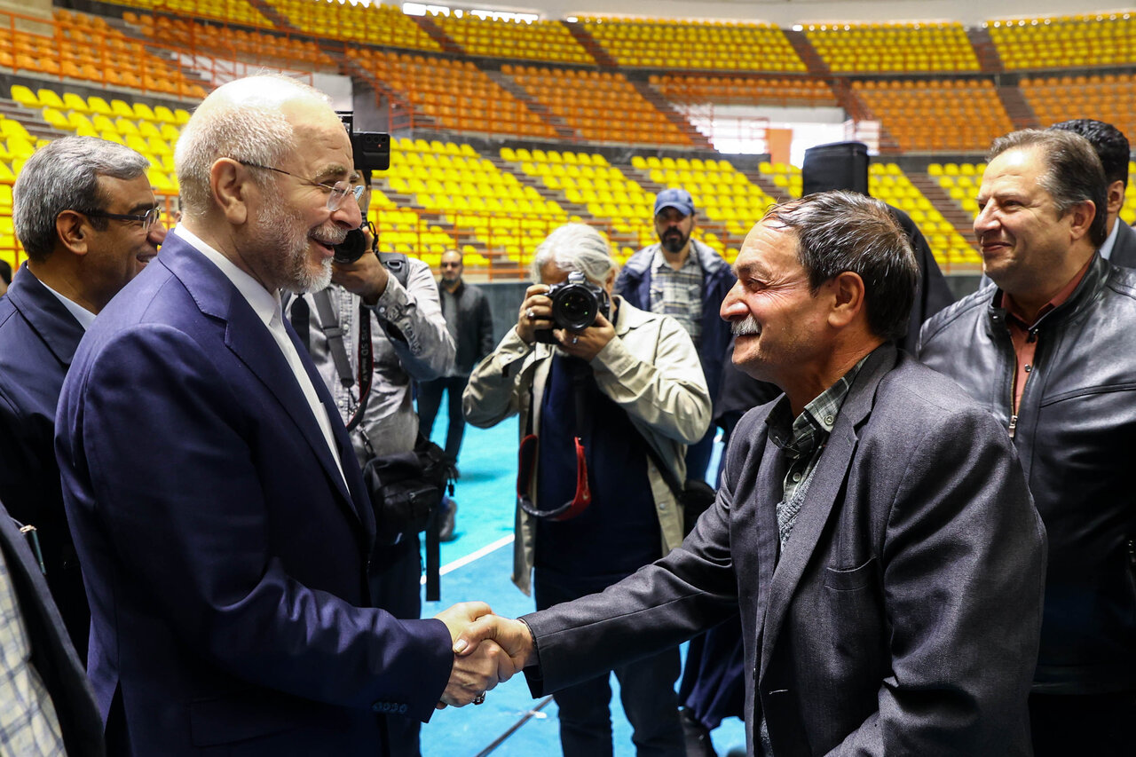  افتتاح خانه کشتی شهدای طرقبه با حضور قالیباف