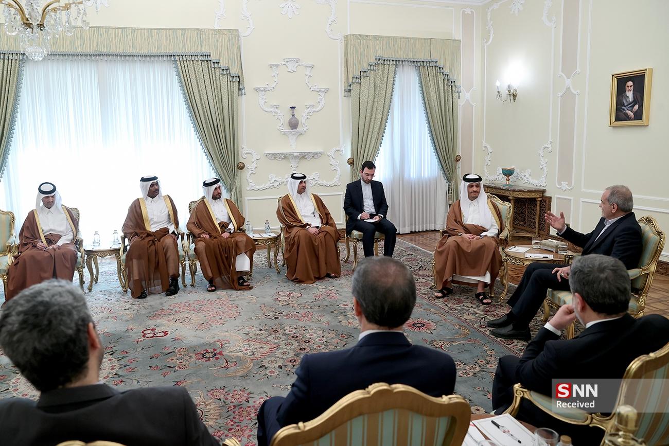 دیدار نخست وزیر و وزیر امور خارجه قطر با رئیس جمهور