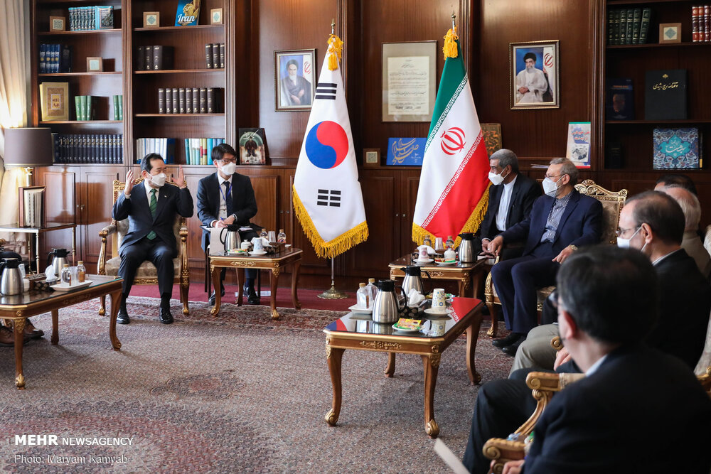 دیدار نخست وزیر کره جنوبی با لاریجانی