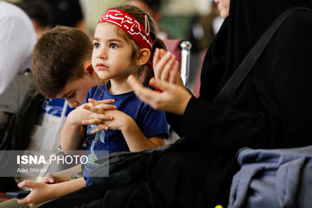 زائرین اربعین حسینی در فرودگاه اصفهان