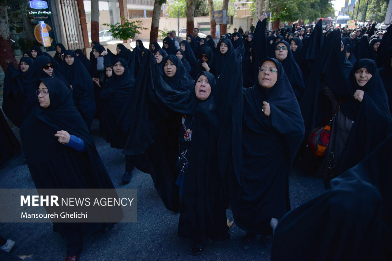 تشییع پیکر شهید راه وطن «مجید وفایی» در شاهرود