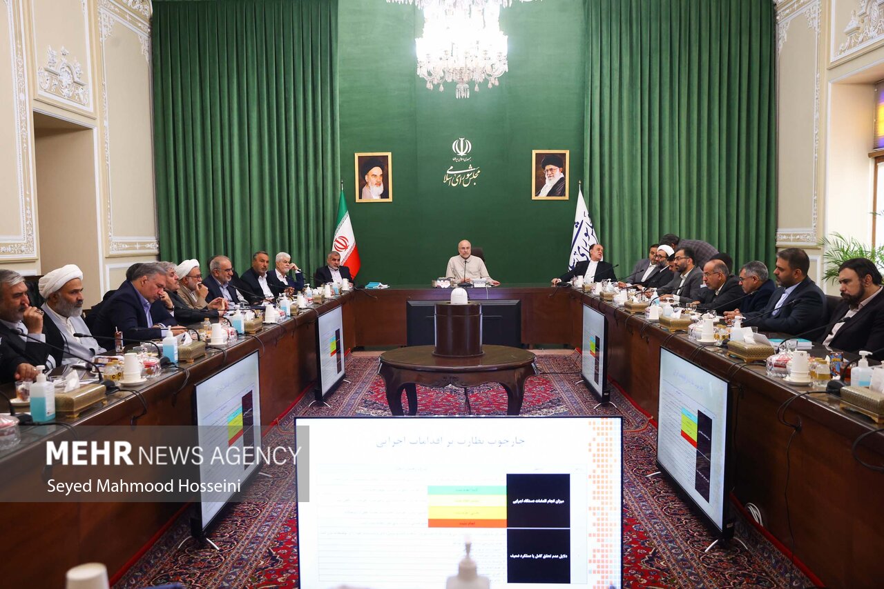 نشست شورای هماهنگی مجلس با حضور قالیباف