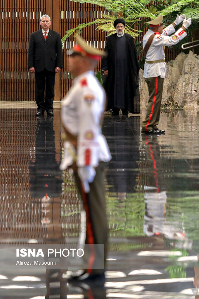 استقبال رسمی رییس جمهور کوبا از سید ابراهیم رییسی