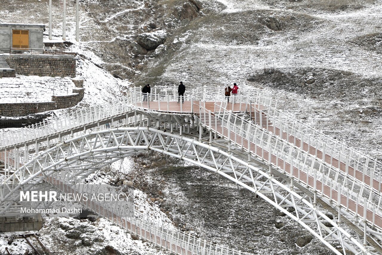 بارش برف بهاری در سرعین