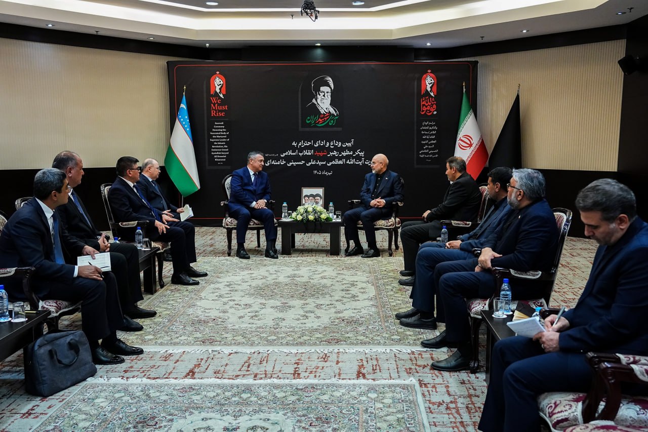 دیدار نورالدین اسماعیل‌اف رئیس مجلس ازبکستان با قالیباف 