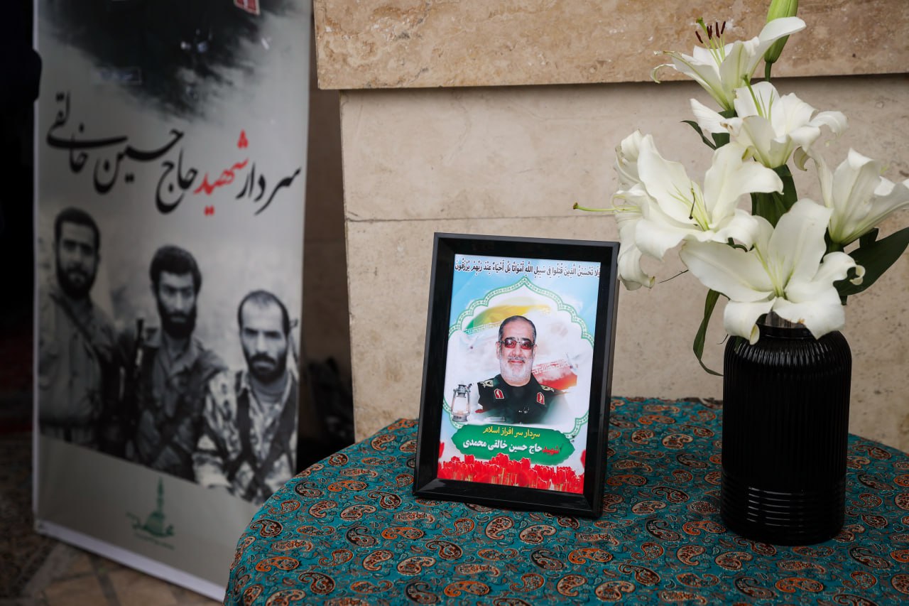 حضور قالیباف در مراسم ترحیم سردار شهید حسین خالقی