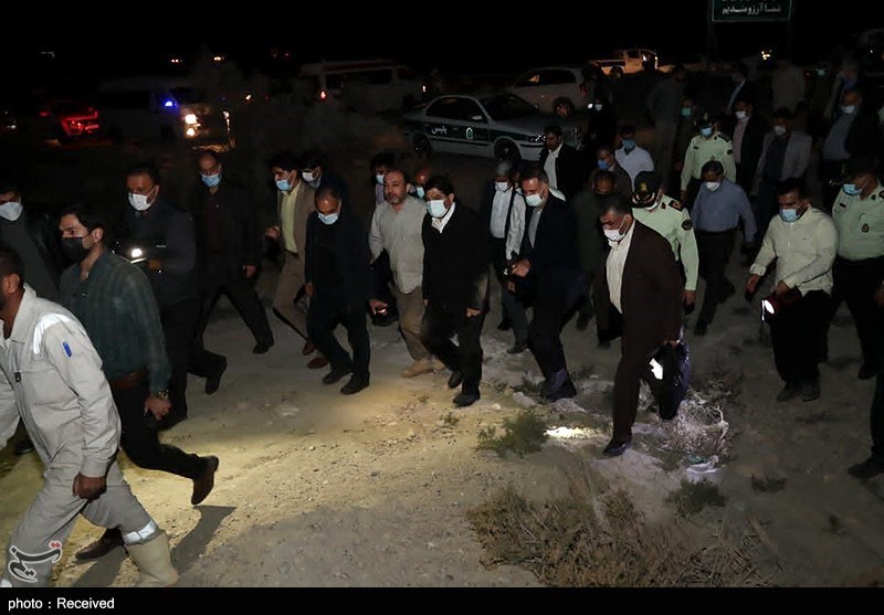 بازدید مخبر از مناطق زلزله زده هرمزگان