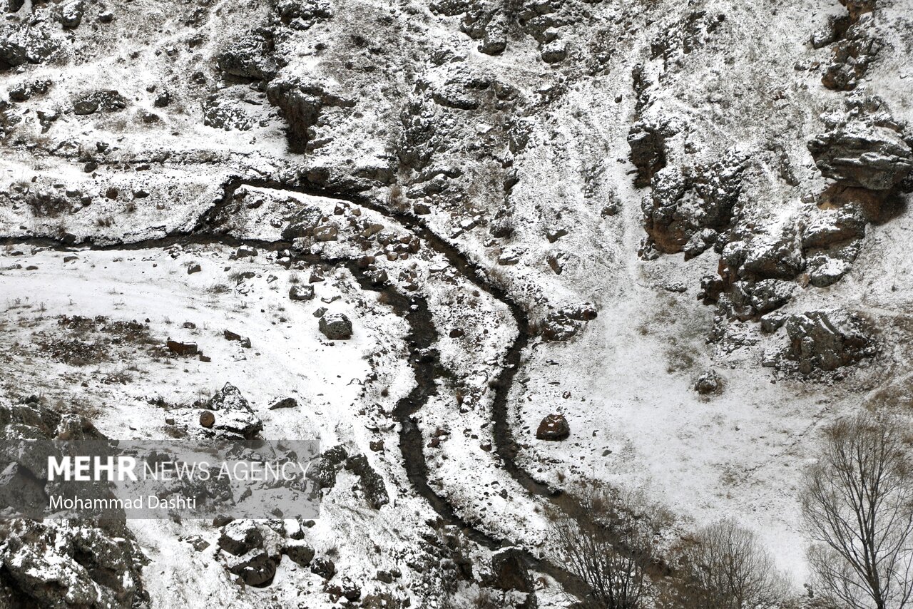 بارش برف بهاری در سرعین