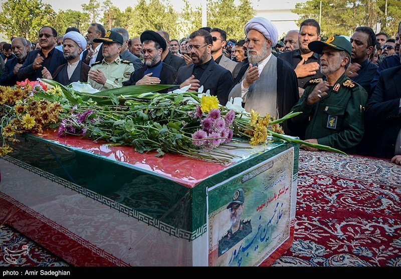 مراسم استقبال از پیکر سردار شهید غیب پرور 
