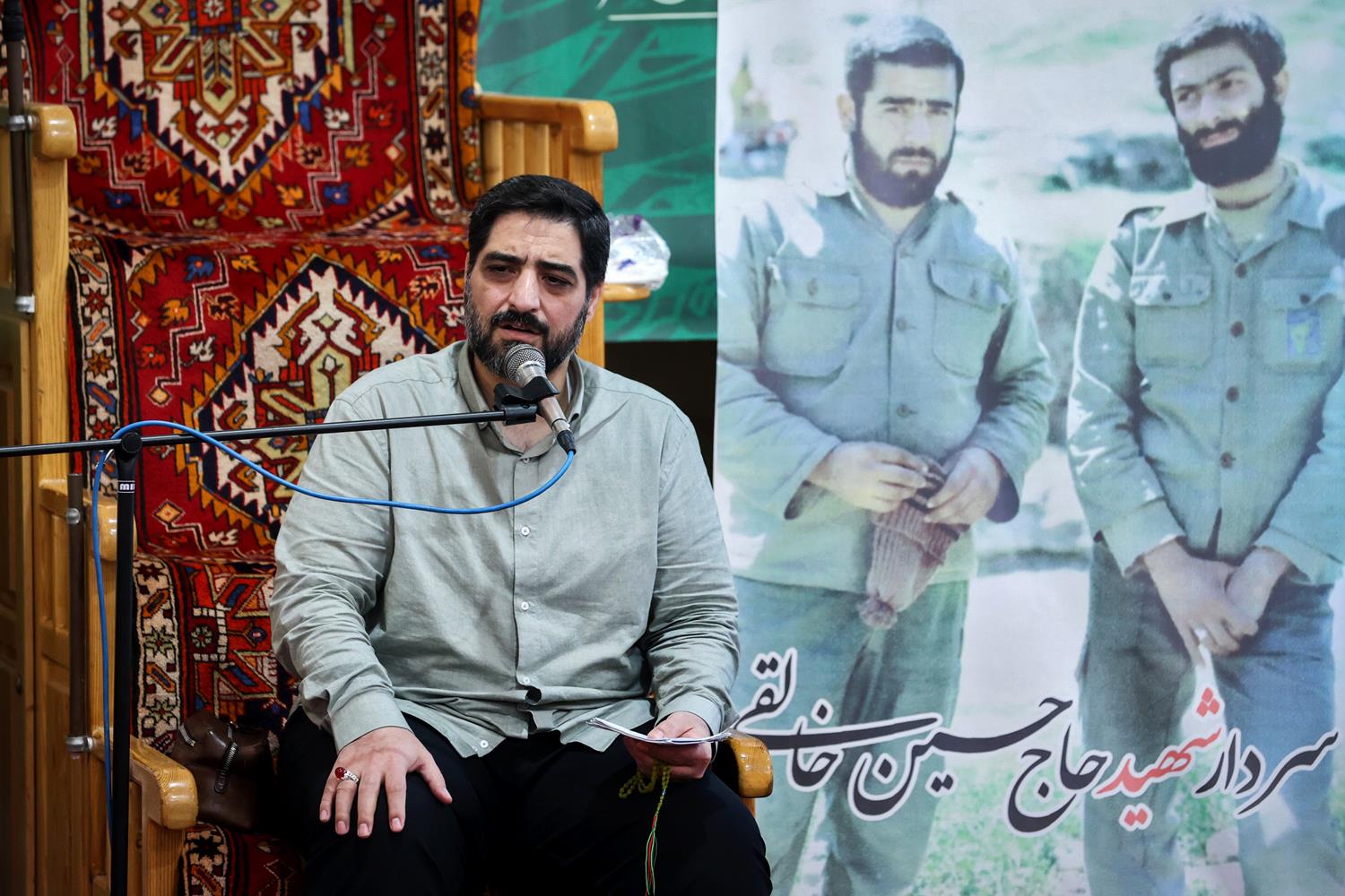 حضور قالیباف در مراسم ترحیم سردار شهید حسین خالقی