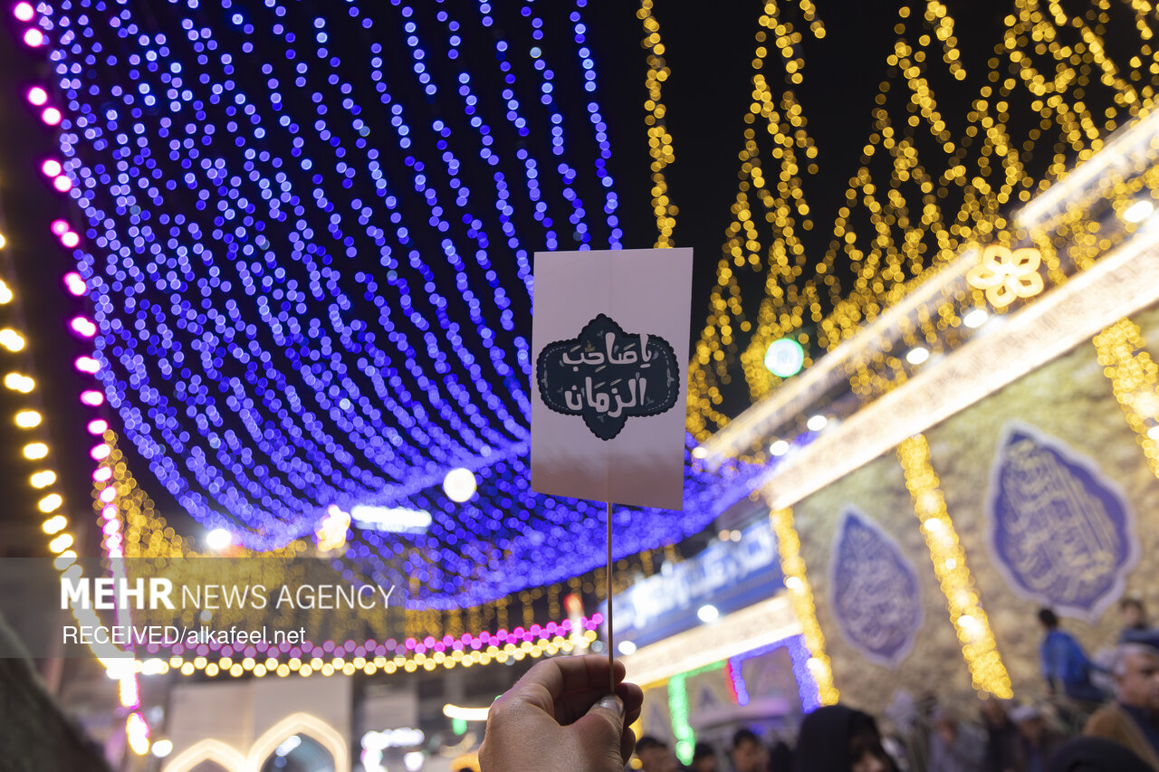 حال و هوای کربلا در شب نیمه شعبان