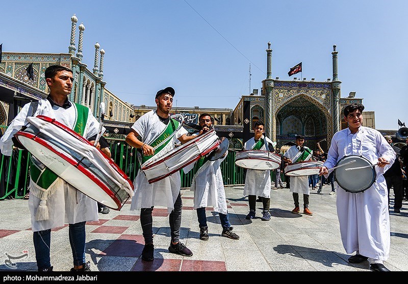  عزاداری تاسوعا در حرم حضرت معصومه
