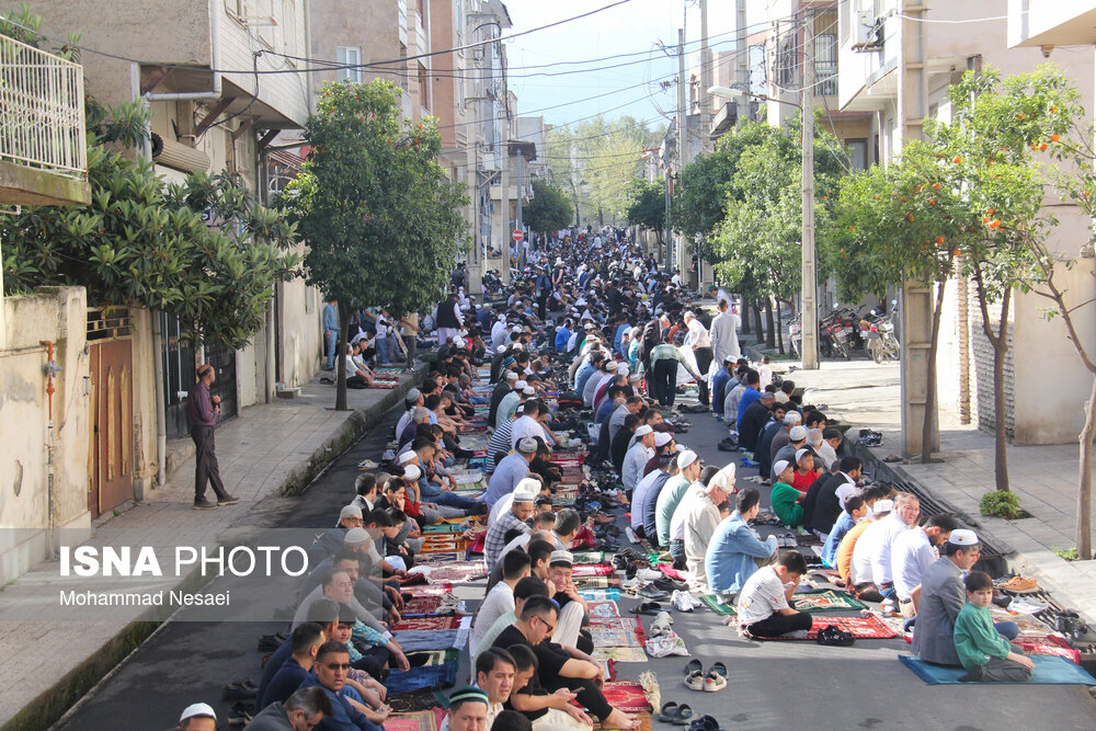 نماز عید سعید فطر اهل سنت در گرگان 