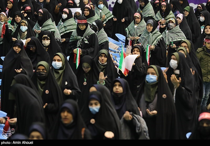 اجتماع بزرگ دختران حاج قاسم در ورزشگاه آزادی