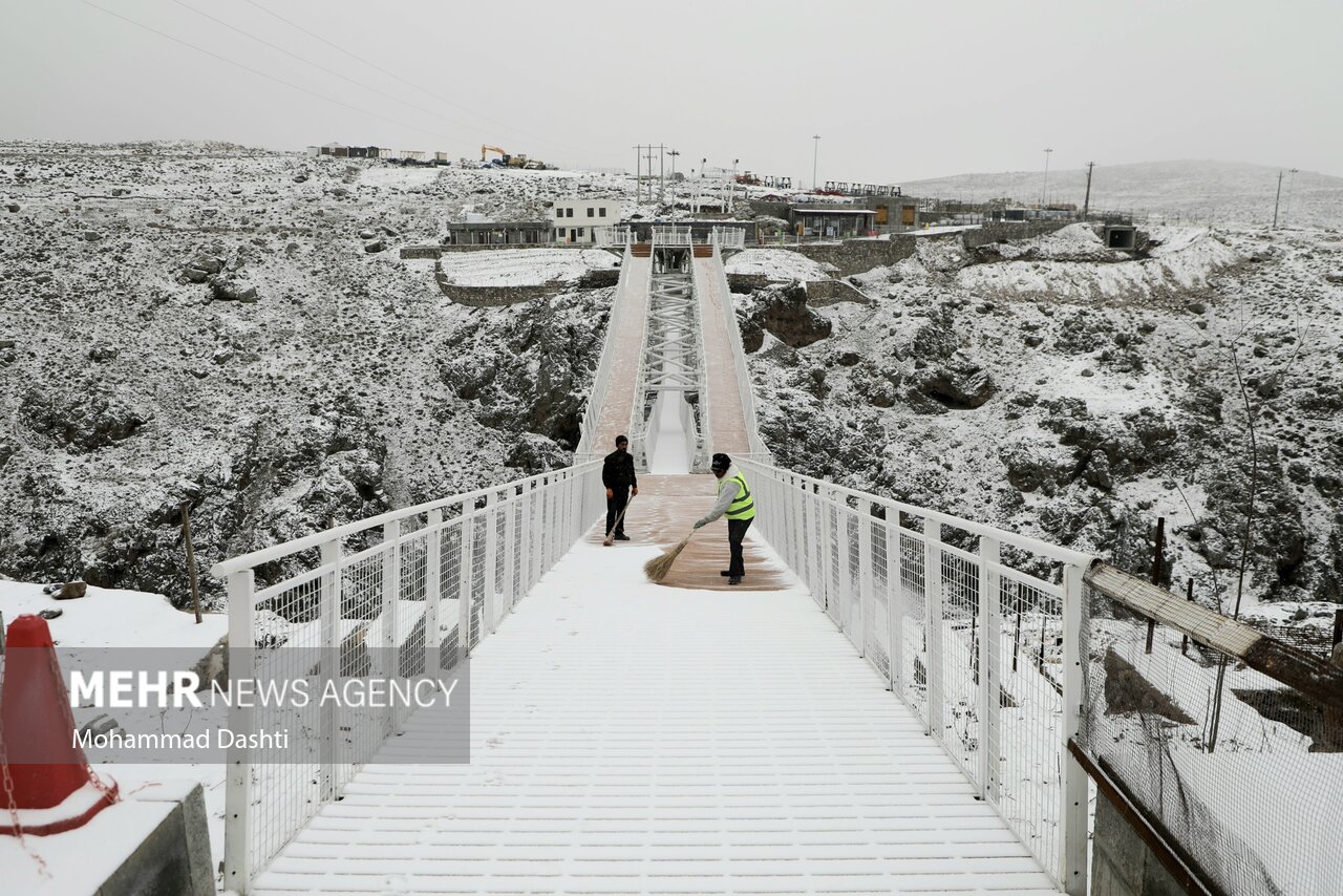 بارش برف بهاری در سرعین