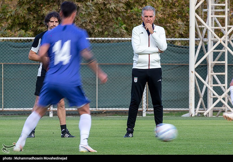 تمرین تیم‌ ملی فوتبال