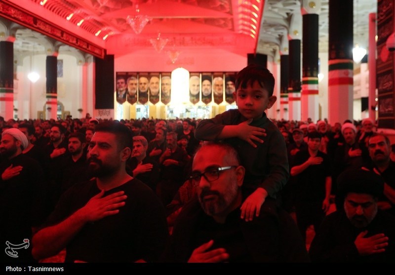 عزاداری شب عاشورا در حرم حضرت معصومه(س)