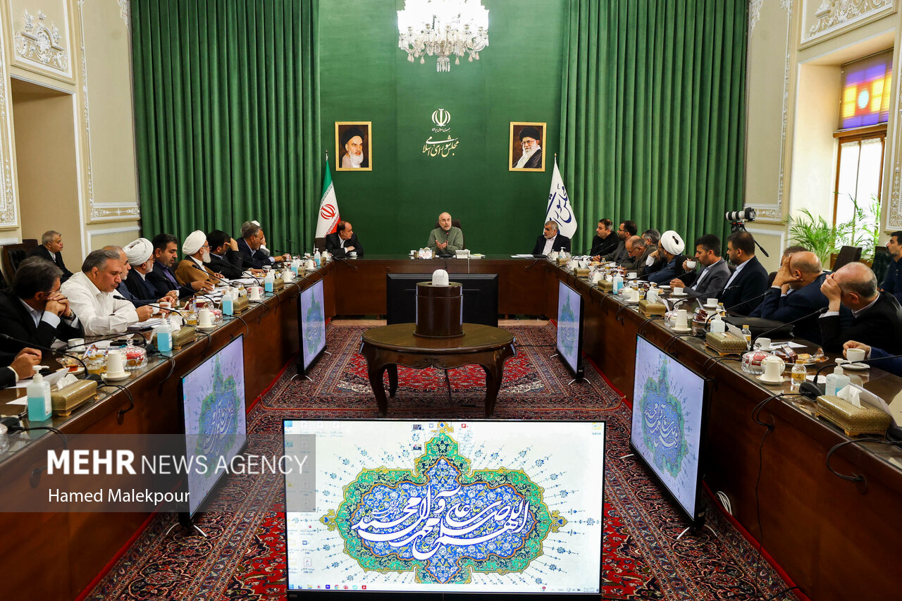 جلسه شورای هماهنگی مجلس با حضور قالیباف