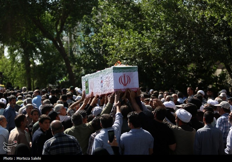 تشییع ۳ شهید حمله رژیم صهیونیستی در نجف آباد اصفهان