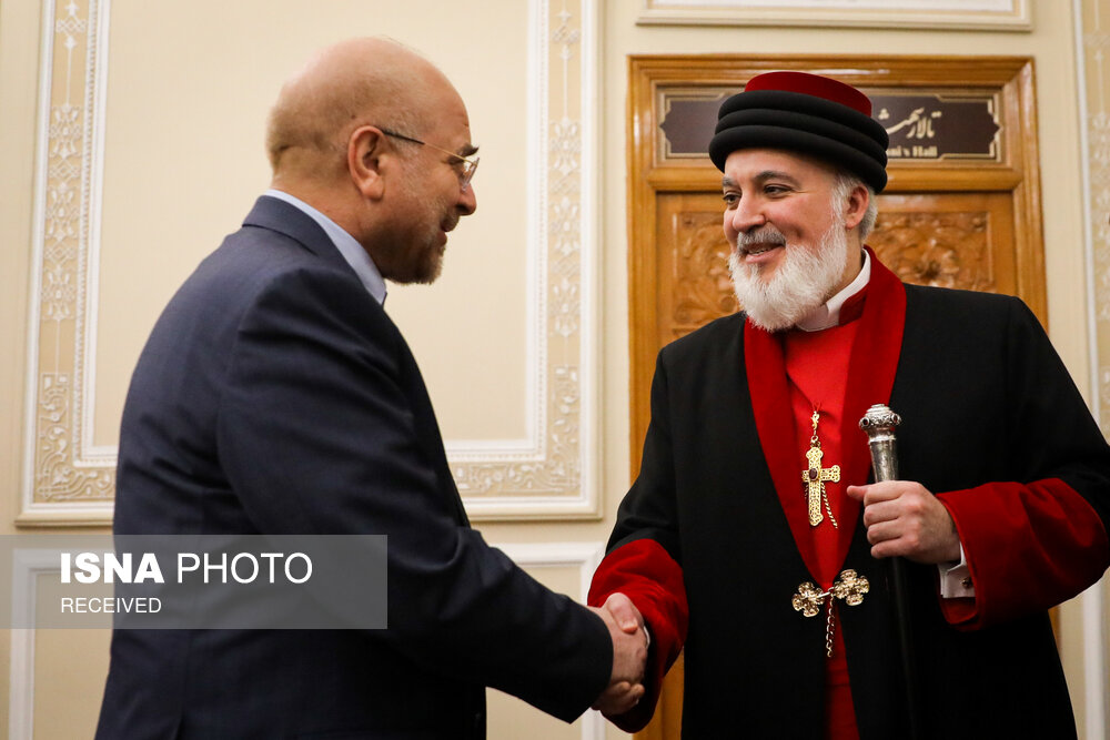 دیدار رهبر جهانی کلیسای شرق آشوری با قالیباف