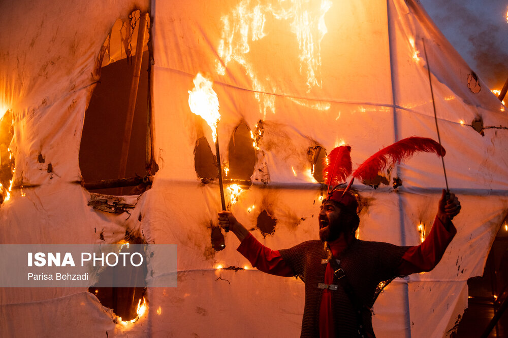 خیمه‌سوزان عصر عاشورا - میدان امام حسین (ع)