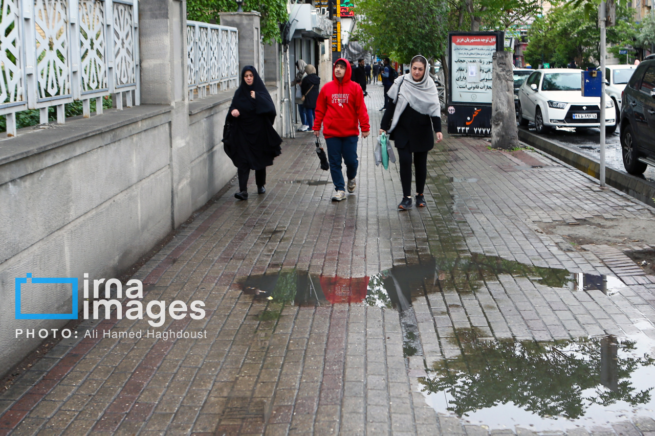 باران بهاری در تبریز