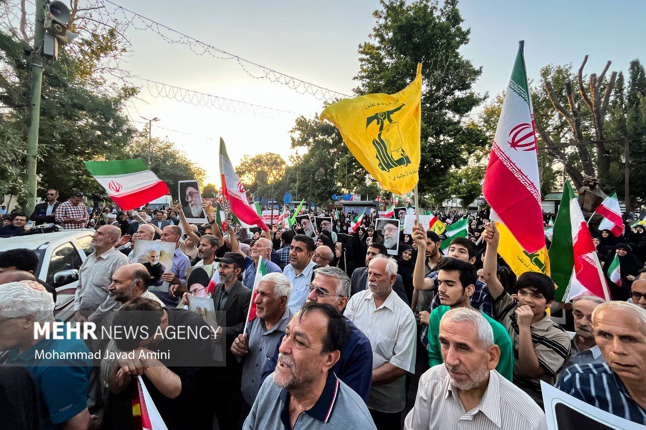 تجمع مردمی حمایت از عملیات «بشارت فتح» در سراسر کشور