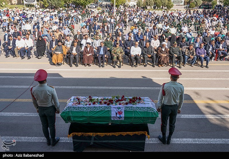 تشییع شهید مدافع امنیت فرید کرم پور - خرم آباد
