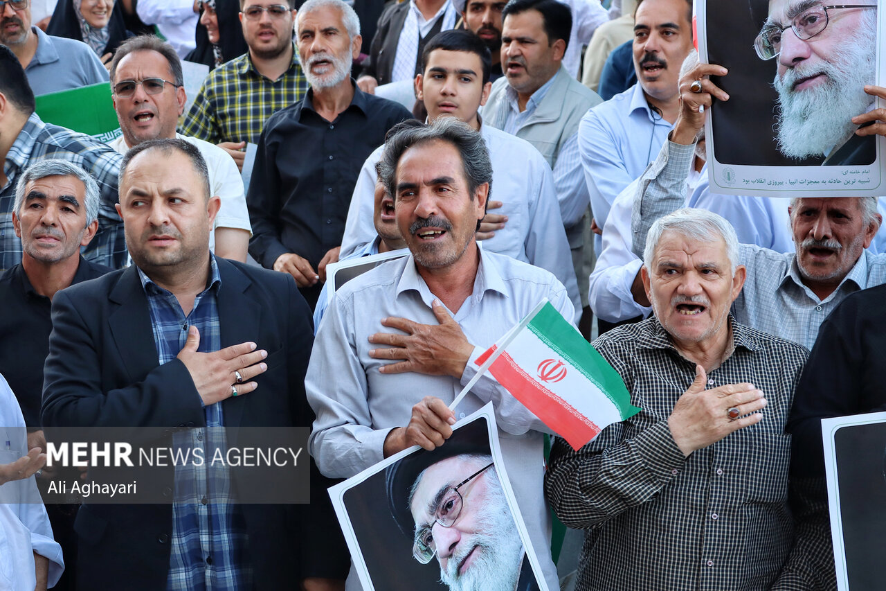 تجمع مردمی حمایت از عملیات «بشارت فتح» در ارومیه