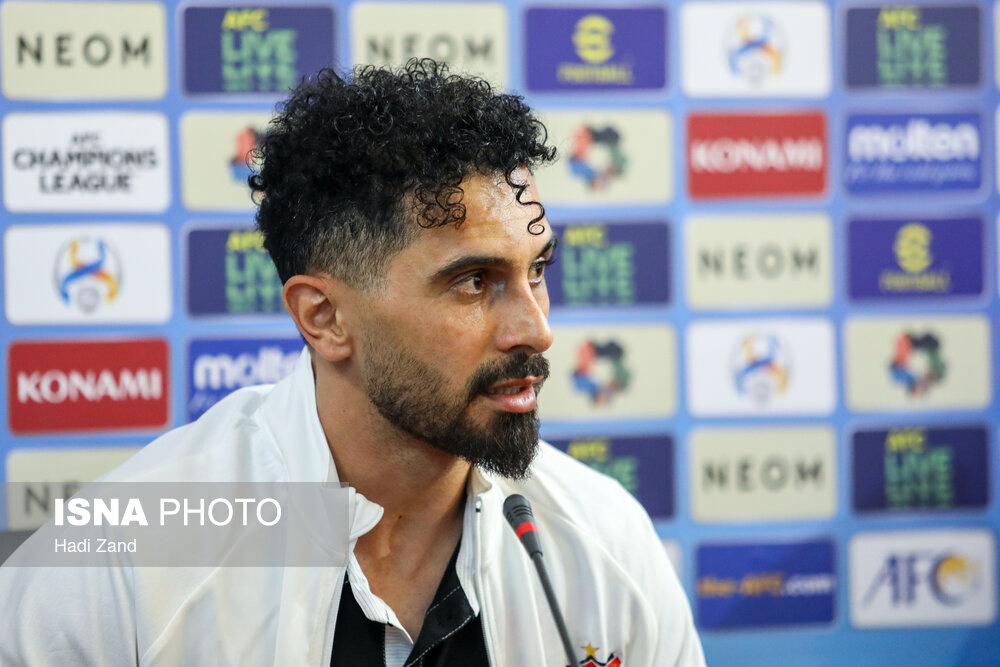 تمرین و نشست خبری تیم فوتبال پرسپولیس پیش از دیدار با النصر عربستان