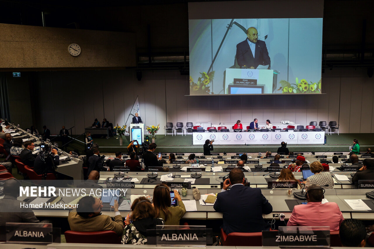 دومین روز سفر رئیس مجلس به ژنو