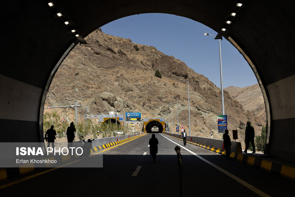 افتتاح باند شرقی منطقه دو آزادراه تهران - شمال