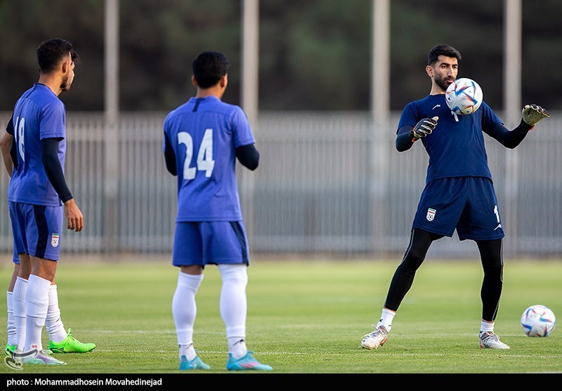 تمرین تیم‌ ملی فوتبال