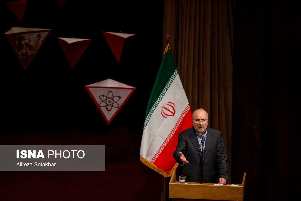 قالیباف در مراسم بزرگداشت روز دانشجو در دانشگاه تهران