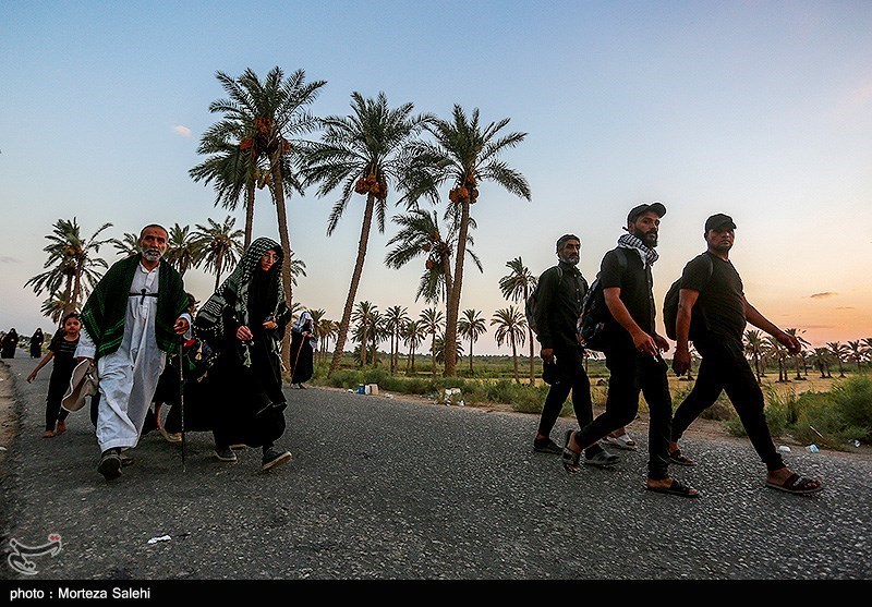 پیاده روی زائرین اربعین حسینی از طریق العلما