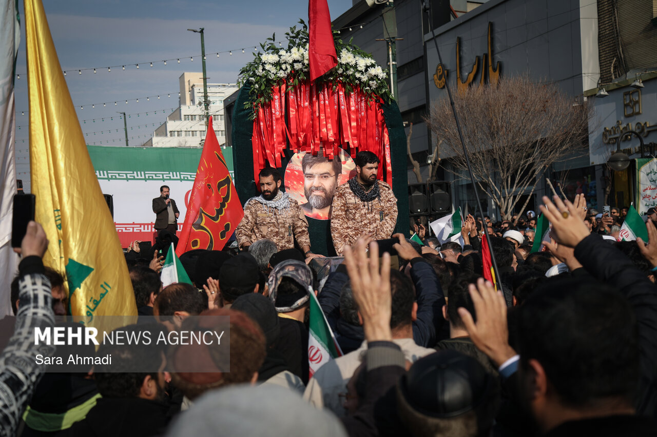 تشییع پیکر مطهر جانباز شهید مدافع امنیت «مهدی ظریف»