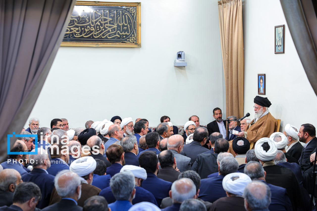 تصاویر دیدار مسئولان ارشد سه قوه با رهبر انقلاب