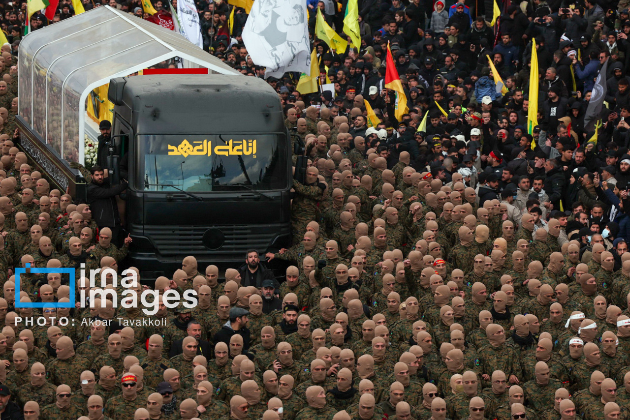 تشییع پیکر شهیدان «سید حسن نصرالله» و «سید هاشم صفی الدین»