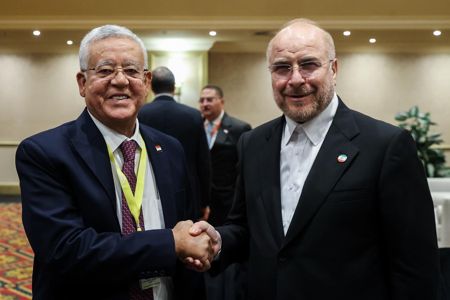 دیدار رئیس مجلس مصر با قالیباف