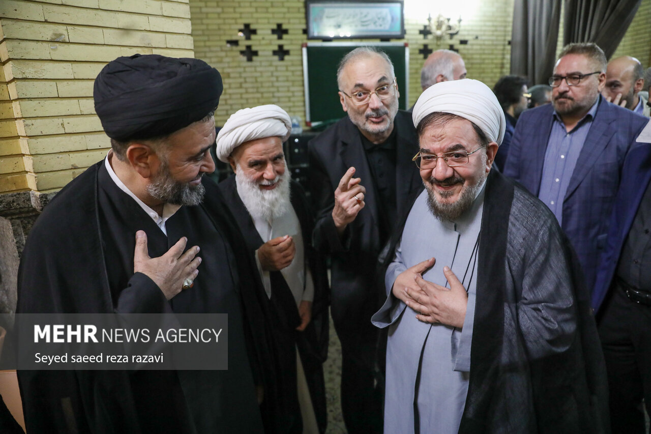 مجلس ترحیم همسر آیت الله سیستانی در تهران