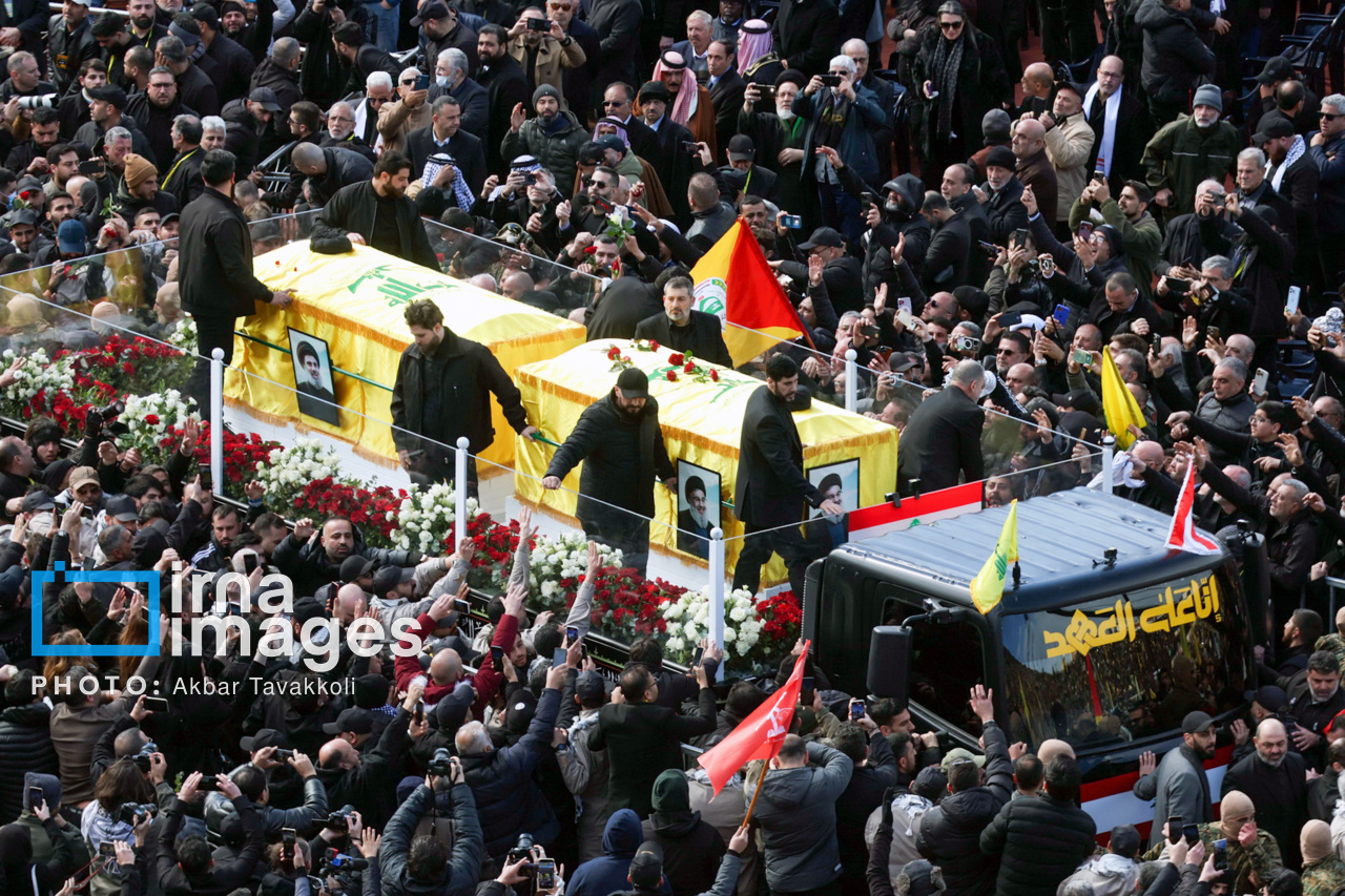 تشییع پیکر شهیدان «سید حسن نصرالله» و «سید هاشم صفی الدین»