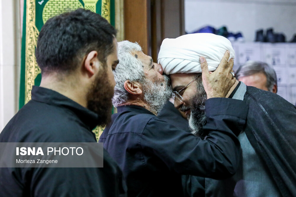 مراسم سالگرد شهادت اسماعیل هنیه و چهلم سردار ایزدی